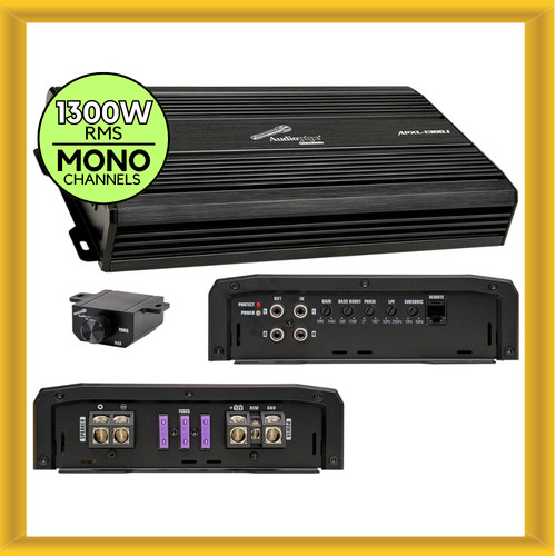 Audiopipe monoblock 1300w rms - monoblock,